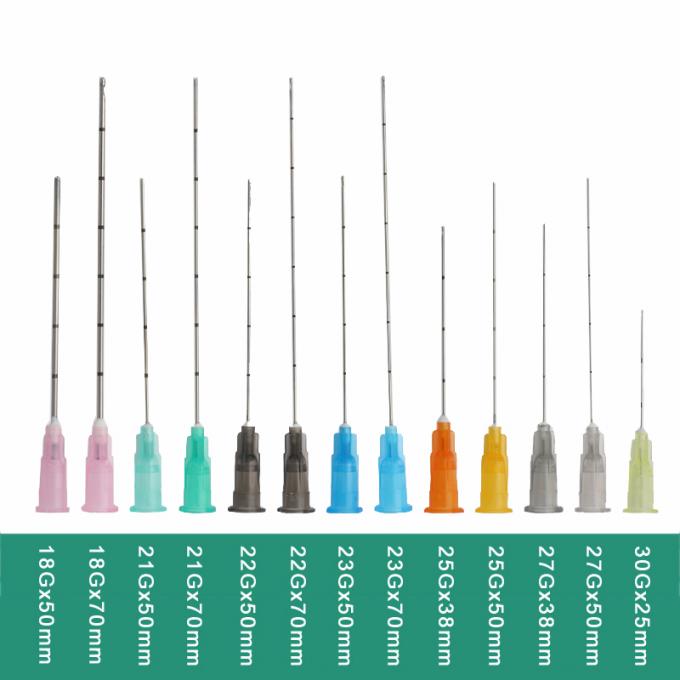 注入口の注入18G 21G 22G 23G 25G 27G 30Gの明白な端のための使い捨て可能で良いマイクロCannulaは内部の鈍い先端の針、10setsにノッチを付けた|教育装置|- AliExpress