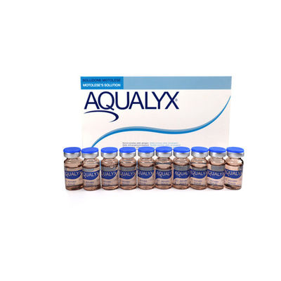 Aqualyxは10 vials*8mlを細くする脂肪質の脂肪分解のLipolytic解決を分解する