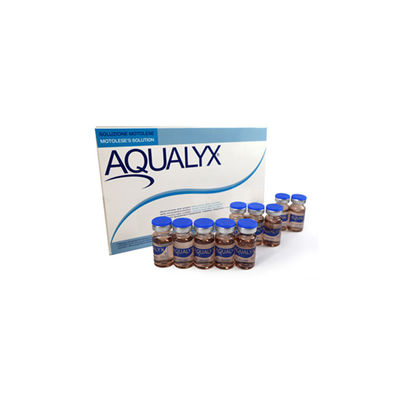 Aqualyxは10 vials*8mlを細くする脂肪質の脂肪分解のLipolytic解決を分解する