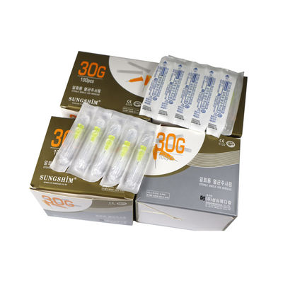 30G メソニードル 4mm 長さ 304ステンレス鋼 100pcs / 皮膚充填剤のための箱