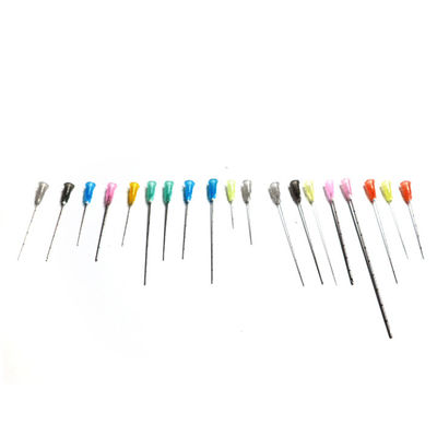 マイクロカヌーラ 鈍い使い捨て針 16g 17g 21g 22g 25g 38mm 50mm 60mm 90mm