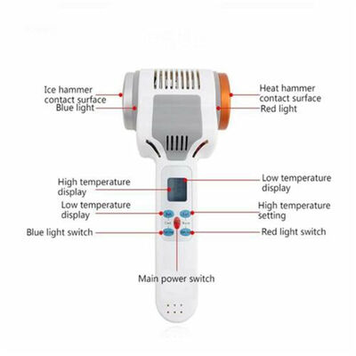 ホットコールドハンマー超音波凍結療法LED顔の皮膚の若返りリフティングマシン