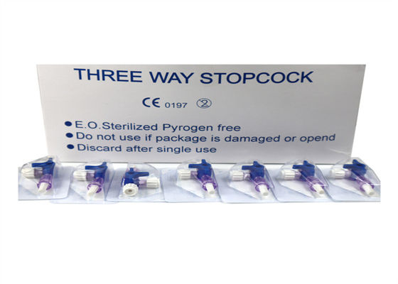 250ml/Min Dermaの平になるキットの使い捨て可能なプラスチック三方Stopcock