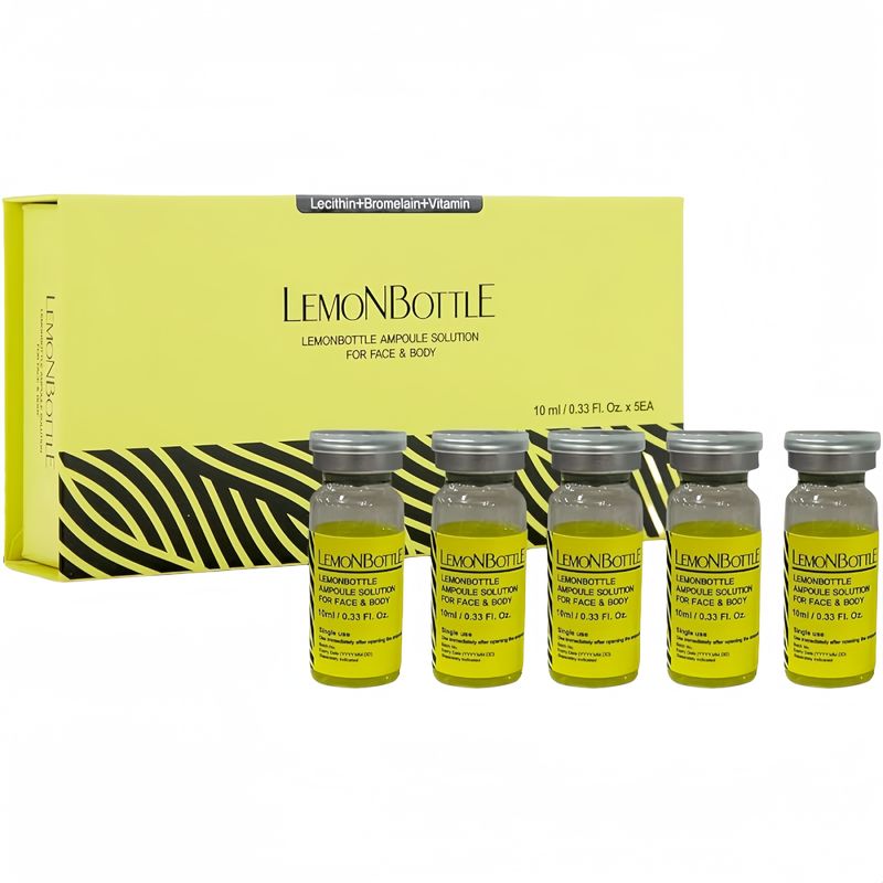 脂肪溶液 レモンボトル 10ml*5 脂肪 溶けたセルライト 貯蔵された脂肪を溶かす
